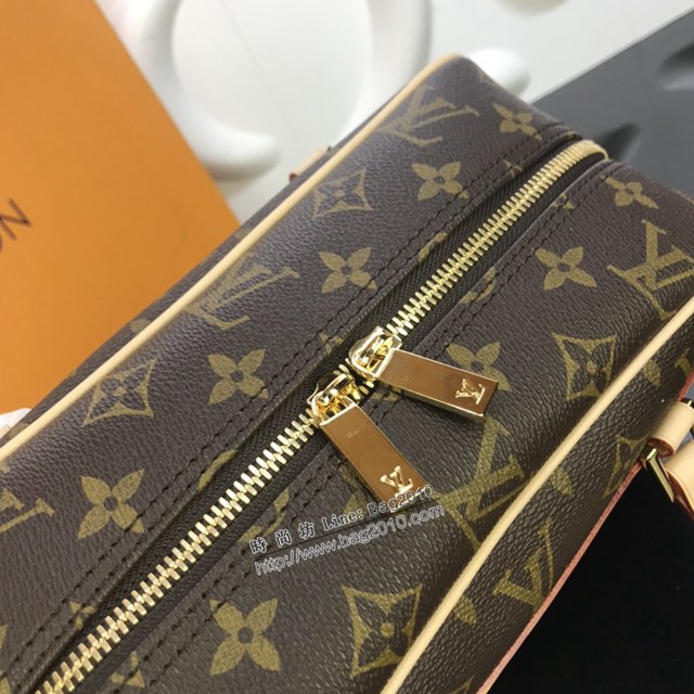 lv路易威登專櫃2022新款Monogram老花中古小肩包 lv頂級原單女士肩背包 M51182 ydh4683